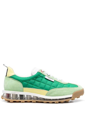 Thom Browne Tech Runner Sneakers mit Steppung - Grün