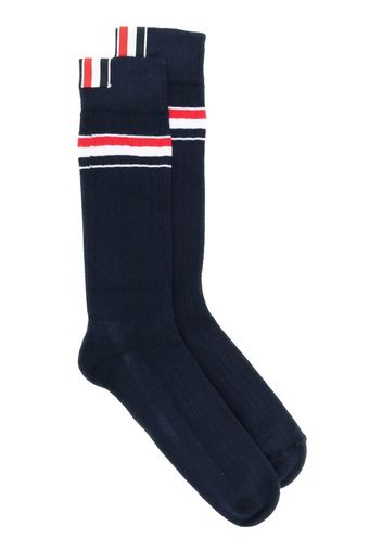 Thom Browne Socken mit Streifendetail - Blau