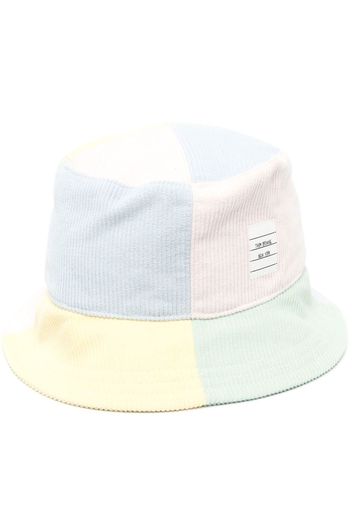 Thom Browne Fischerhut aus Cord mit Logo-Patch - Rosa