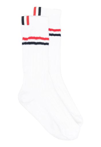 Thom Browne Socken mit Streifendetail - Weiß