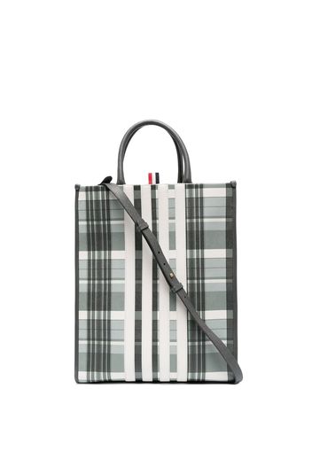 Thom Browne Shopper mit Streifen - Grau