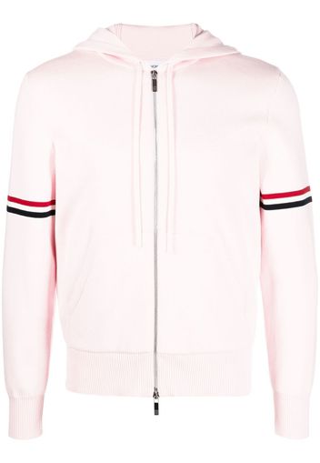 Thom Browne Gestreifte Kapuzenjacke - Rosa