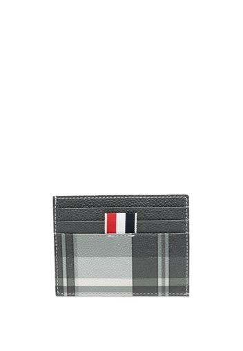 Thom Browne Kartenetui mit Karomuster - Schwarz