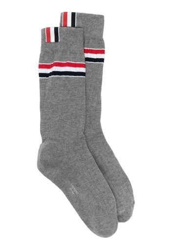 Thom Browne Socken mit Streifendetail - Grau