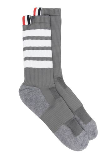 Thom Browne Socken mit Streifen - Grau