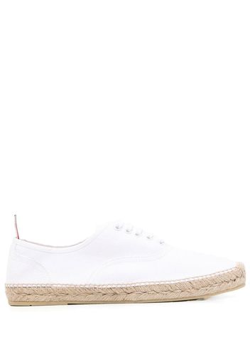 Thom Browne Heritage Sneakers mit Jutesohle - Weiß