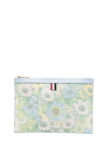 Thom Browne Clutch mit Ripsbandschlaufe - Blau