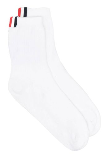 Thom Browne Socken mit Streifen - Weiß