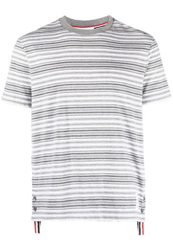 Thom Browne striped cotton T-shirt - Grau