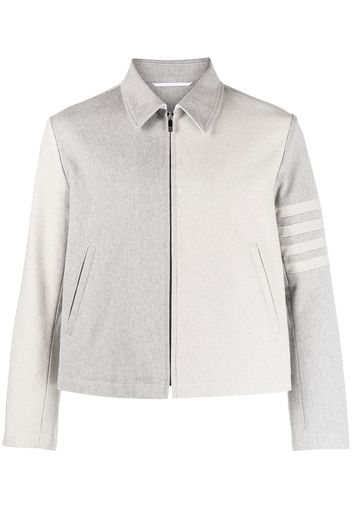 Thom Browne Funmix 4-Bar stripe golf jacket - Grau