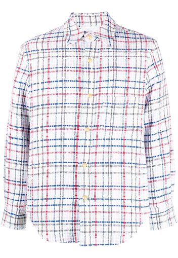 Thom Browne gingham check tweed overshirt - 996 SEASONAL MULTI