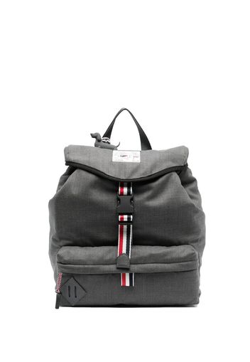 Thom Browne RWB stripe wool backpack - Grau