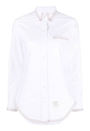 Thom Browne RWB trim Oxford shirt - Weiß