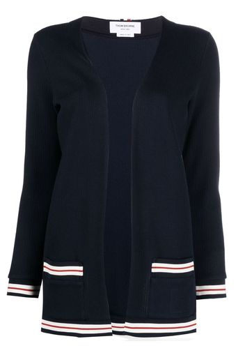 Thom Browne open-front cotton cardigan - Blau