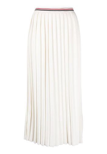 Thom Browne pleated midi skirt - Weiß