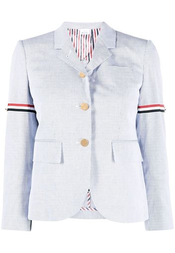 Thom Browne RWB stripe single-breasted blazer - Blau