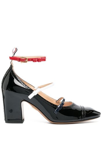 Thom Browne 75mm block-heel court shoes - Schwarz