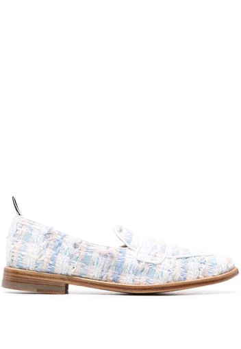 Thom Browne Penny checked loafers - Blau
