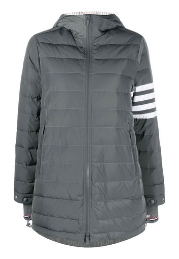 Thom Browne 4-Bar hooded ski jacket - Grau