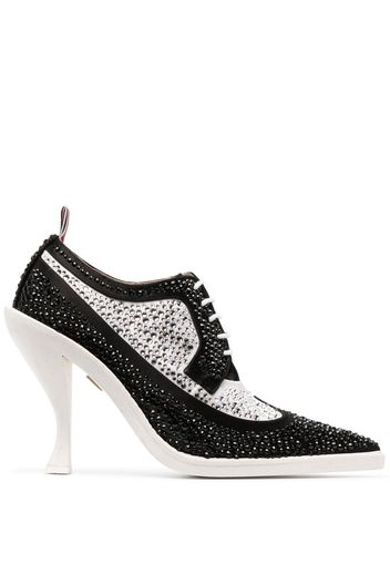 Thom Browne Derby-Schuhe mit Kristallen 105mm - Schwarz