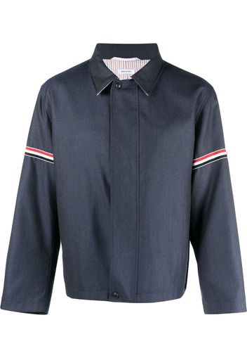 Thom Browne Hemdjacke mit Signature-Streifen - Blau