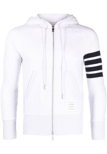 Thom Browne Hoodie mit Streifen - Weiß