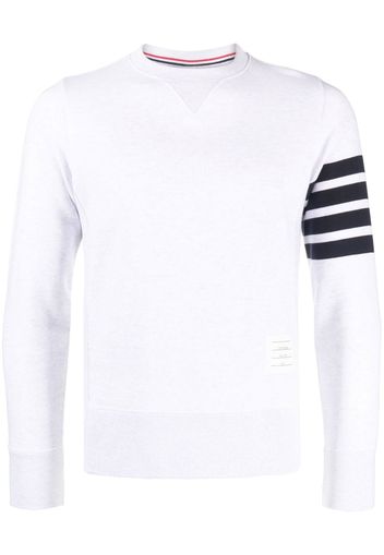 Thom Browne Pullover mit Logo - Weiß