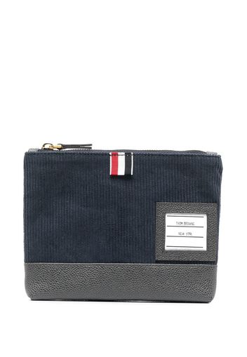 Thom Browne Portemonnaie mit Corddetail - Blau