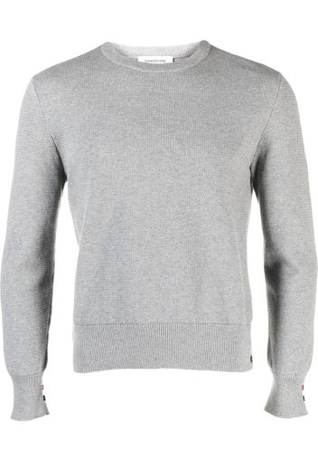 Thom Browne Strickpullover mit rundem Ausschnitt - Grau