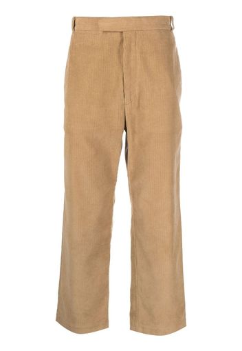 Thom Browne Cropped-Hose aus Cord - Braun