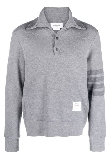 Thom Browne Strickpullover mit Streifendetail - Grau