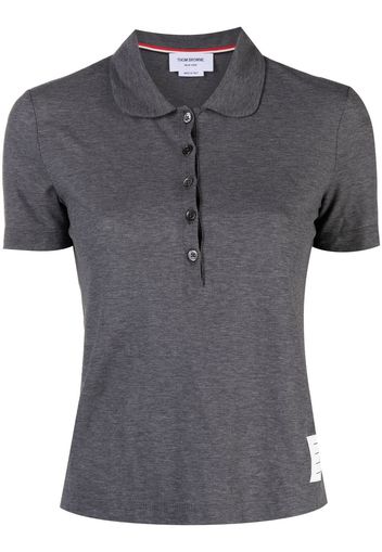 Thom Browne Poloshirt mit rundem Kragen - Grau