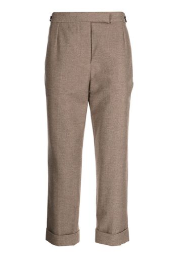 Thom Browne Schmale Cropped-Hose - Braun