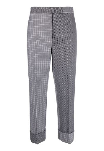 Thom Browne Hose im Patchwork-Design - Weiß