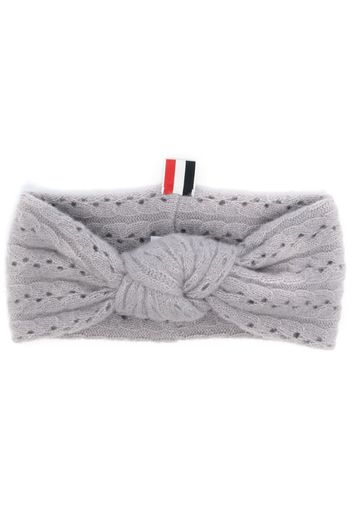 Thom Browne Gestricktes Haarband - Grau