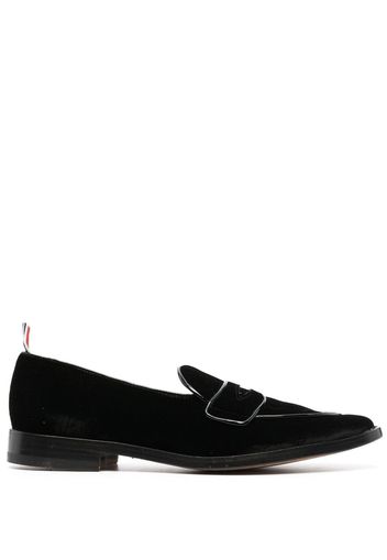 Thom Browne Penny-Loafer im College-Look - Schwarz