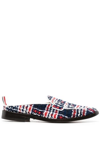 Thom Browne Loafer aus Tweed-Chenille - Blau