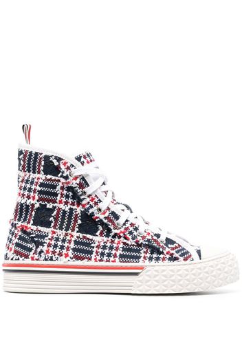 Thom Browne Collegiate High-Top-Sneakers - Weiß