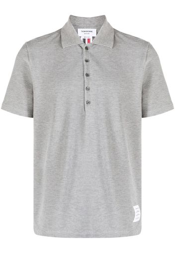 Thom Browne short-sleeve cotton polo shirt - Grau