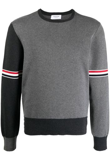 Thom Browne colour-block jumper - Grau