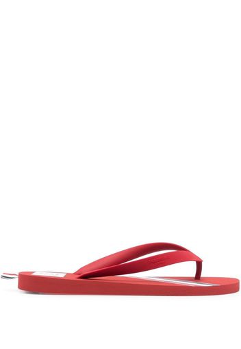 Thom Browne striped flip flops - Rot