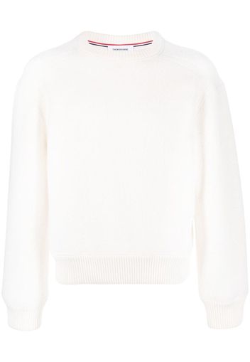 Thom Browne Pullover mit rundem Ausschnitt - Weiß