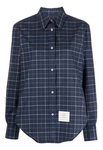 Thom Browne Hemd mit Logo - Blau