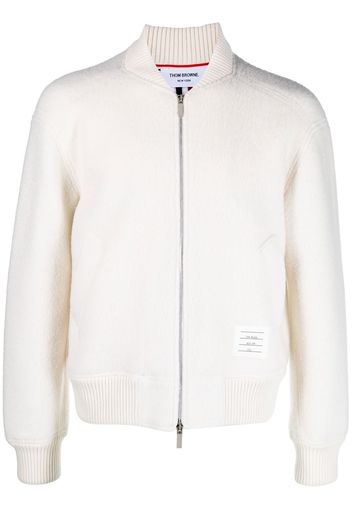 Thom Browne Bomberjacke mit Streifen - Nude