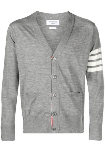 Thom Browne Cardigan mit V-Ausschnitt - 058 LIGHT GREY