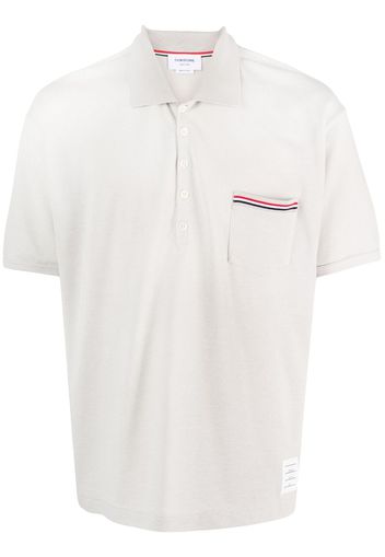 Thom Browne cotton polo shirt - Nude