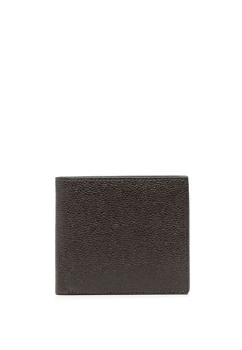 Thom Browne grained bi-fold wallet - Braun