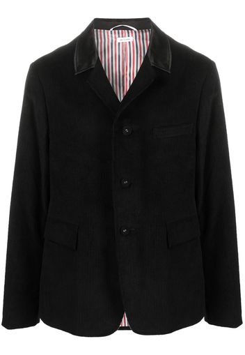 Thom Browne single-breasted corduroy blazer - Schwarz