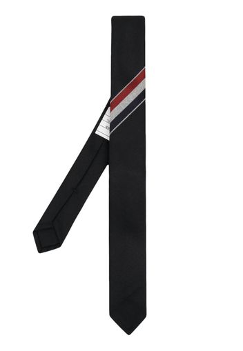 Thom Browne RWB-stripe wool tie - Schwarz