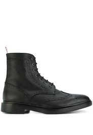 Thom Browne 'Wingtip' Stiefel - Schwarz